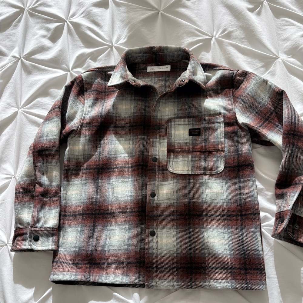 NWOT Zara Multicolor Plaid Shirt/Jacket